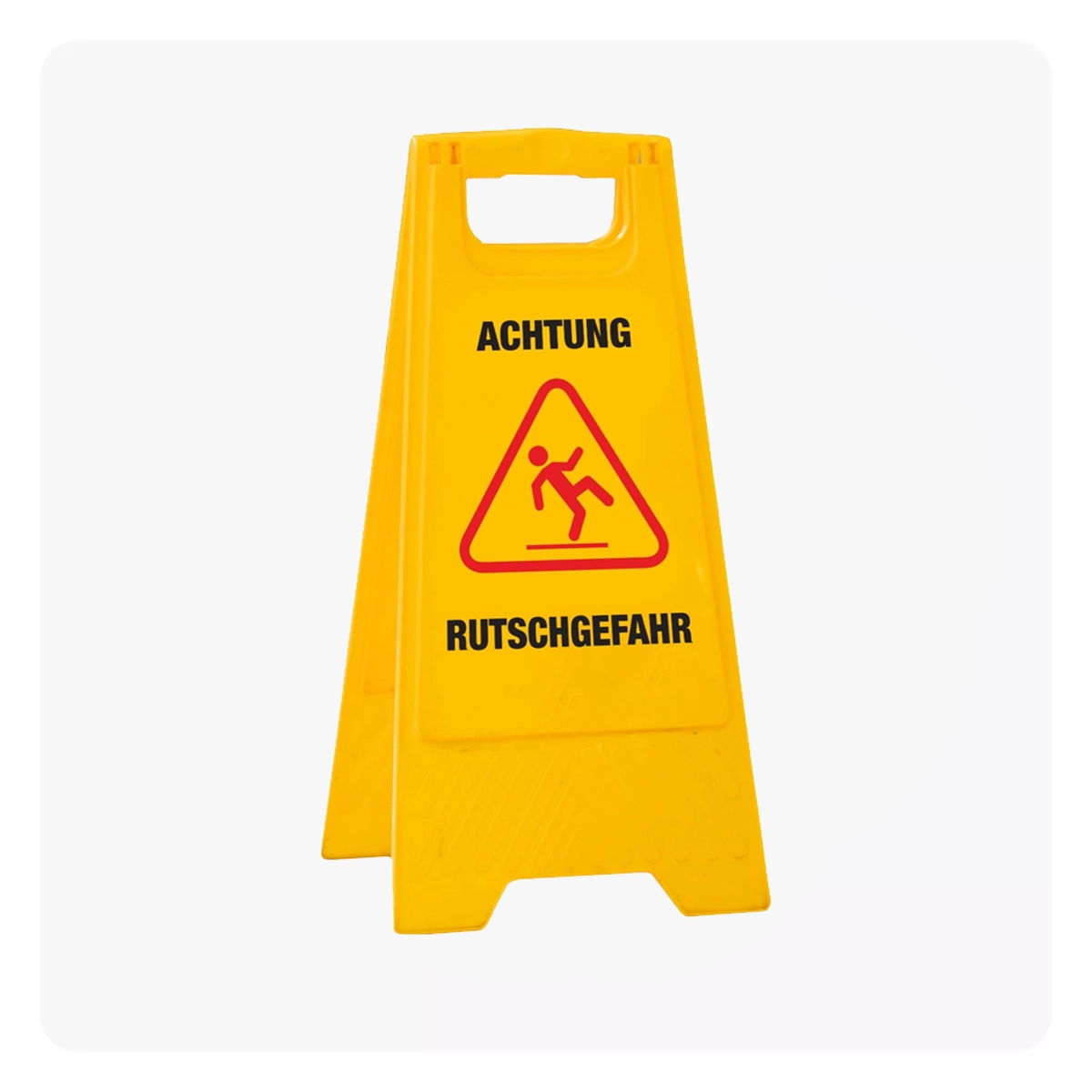 Warnschild - Achtung Rutschgefahr