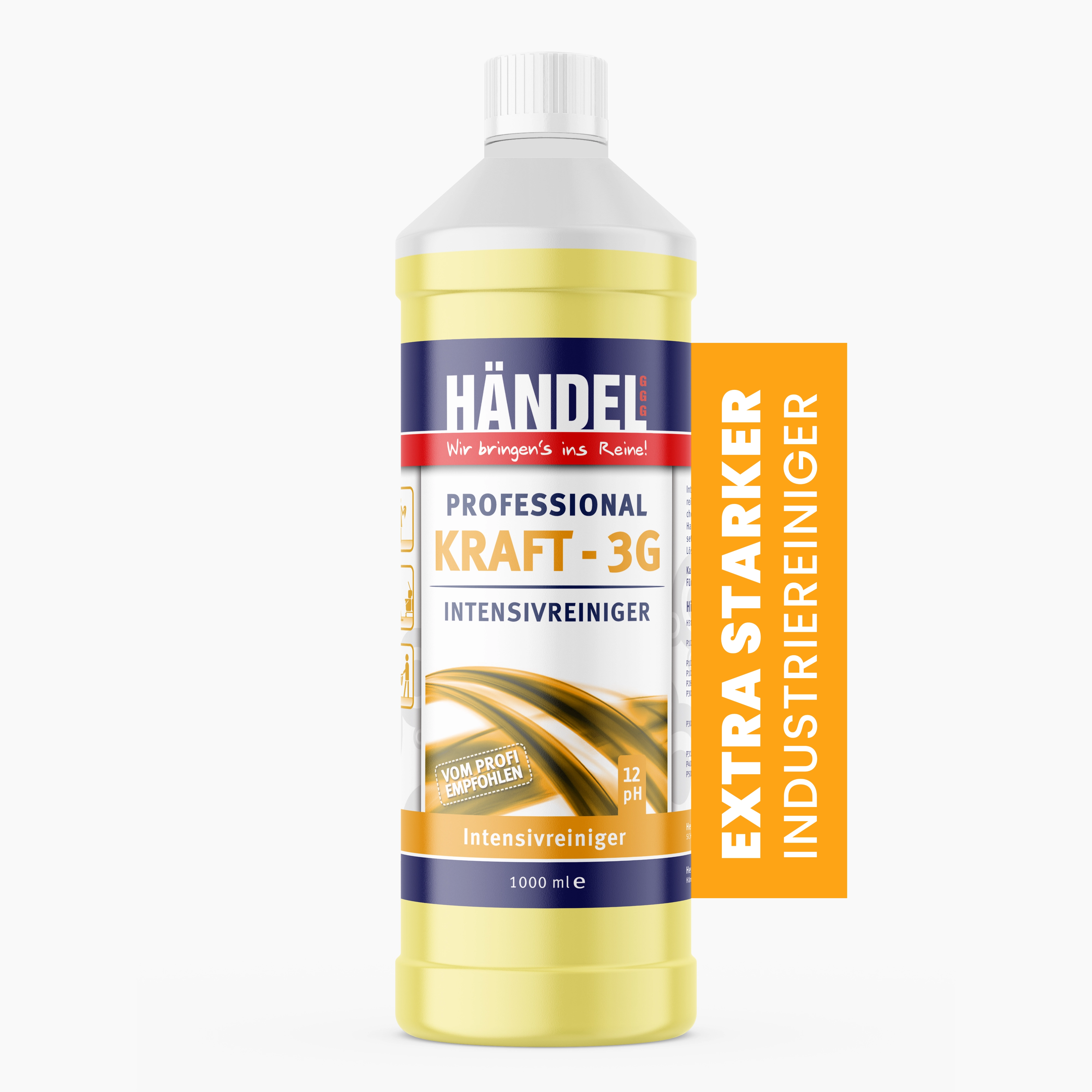 Kraft 3G - Intensivreiniger | 1L | Industriereiniger für Industriebetriebe, Werkstattböden, Großküchen und Gastronomien