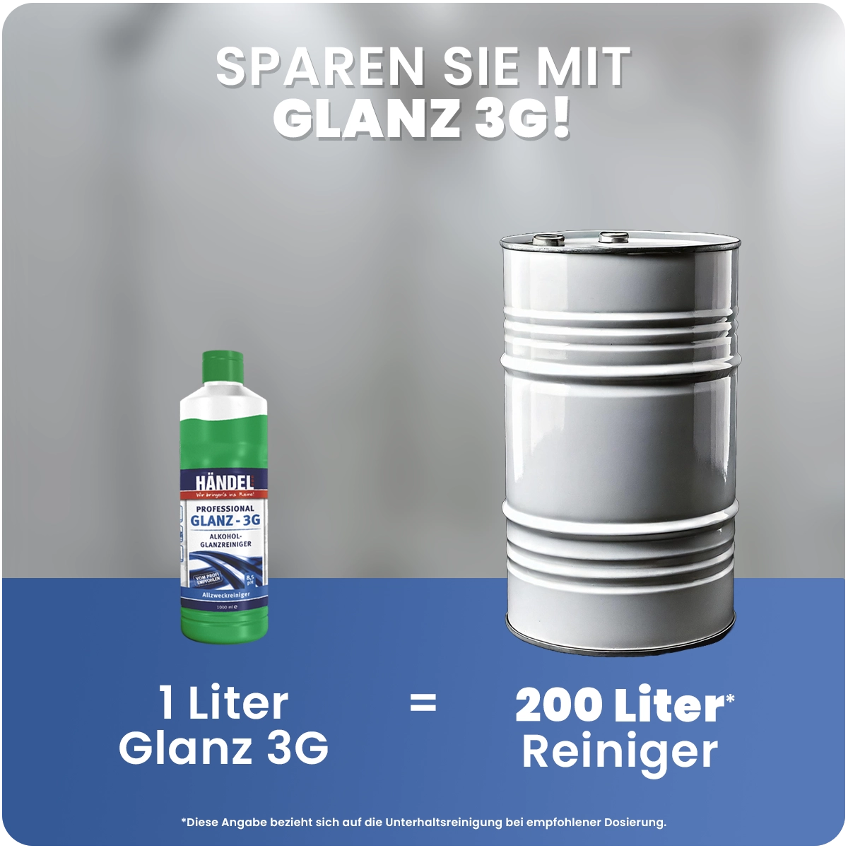 Glanz 3G - Alkohol Glanzreiniger | 1L |  für  hochglänzenden Fliesen und Marmor