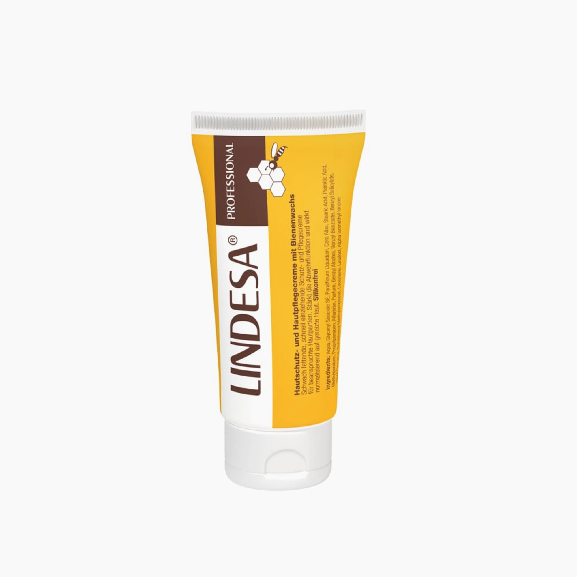 LINDESA® PROFESSIONAL | Hautschutz- und Pflegecreme mit Bienenwachs | silikonfrei, schnell einziehend | 50 ml