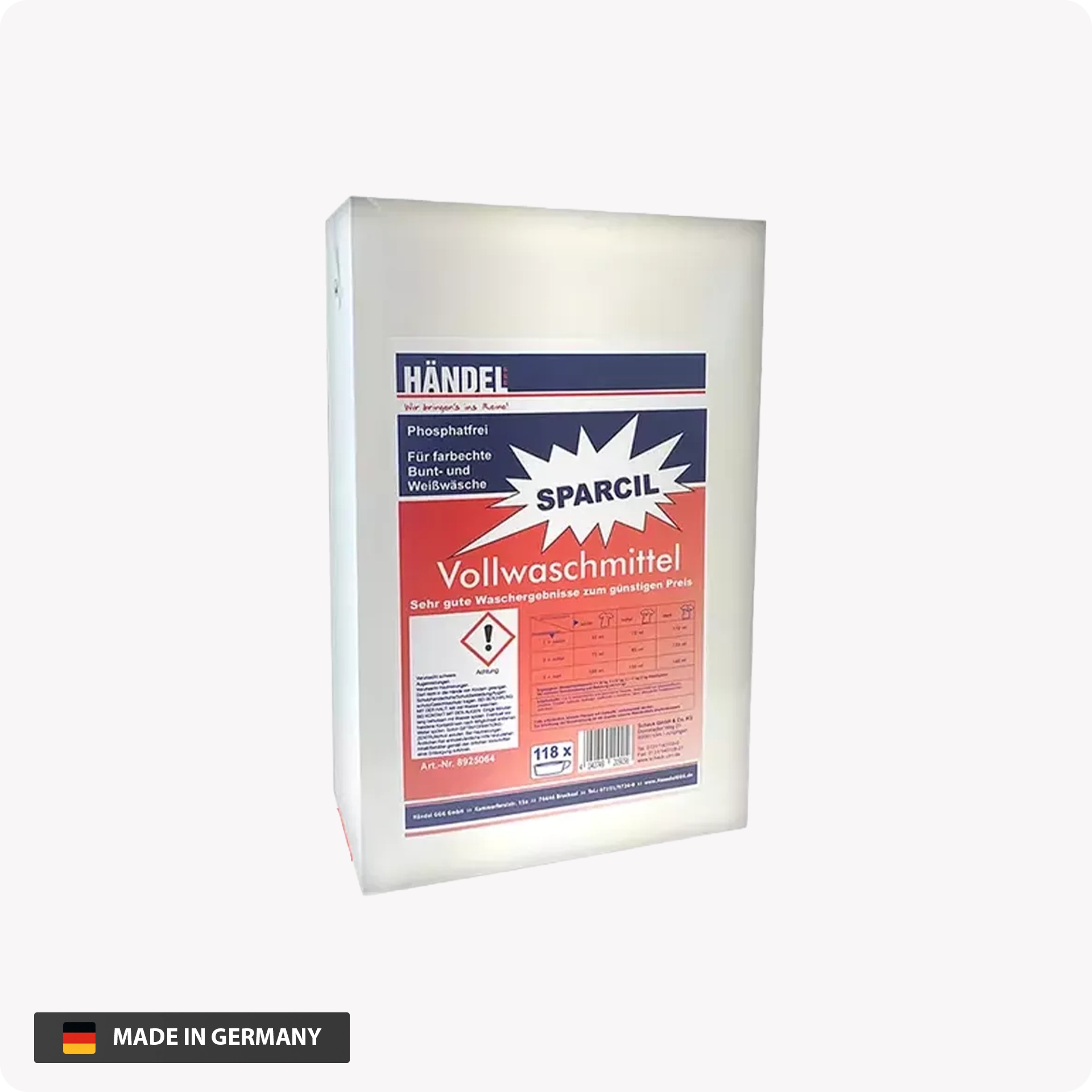 Sparcil 3G - Vollwaschmittel  | 1kg | Für farbechte bunte und weiße Wäsche